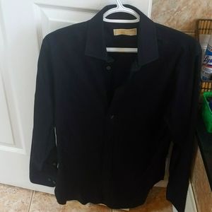 Michael Kors Black dress shirt men's dress casual